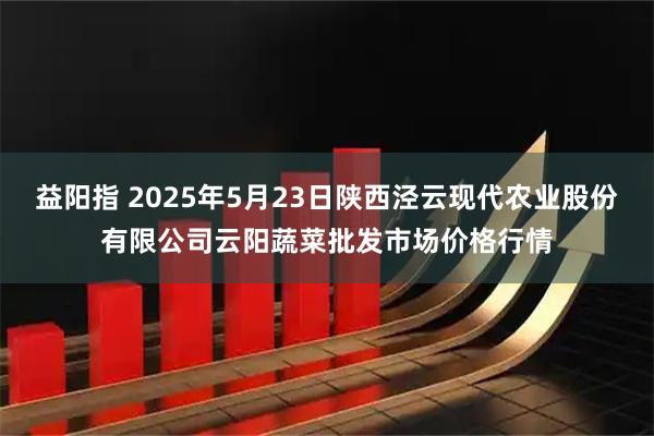 益阳指 2025年5月23日陕西泾云现代农业股份有限公司云阳蔬菜批发市场价格行情
